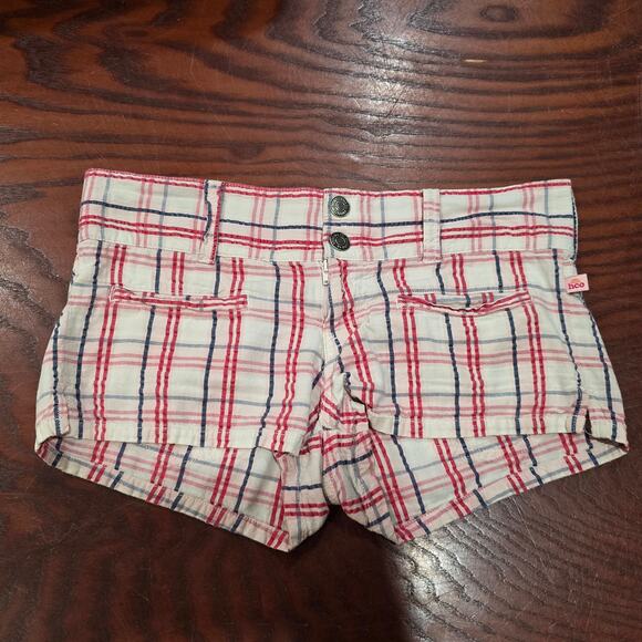 Hollister Co. Pacific Merchants Striped Cotton Shorty Surf Summer Short Shorts - Picture 8 of 8